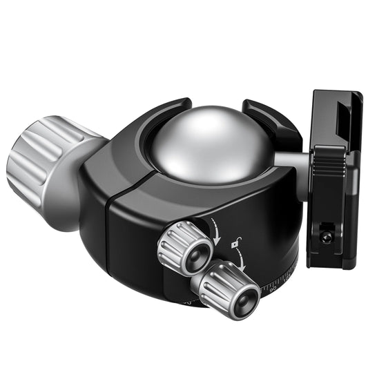 55mm Low Profile Ball Head | Lever-Release Hybrid Clamp | Arca + Picatinny